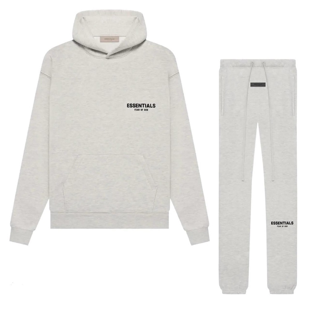 Fear of God Essentials Cream Hoodie and Sweatpants Set - Picture 2 of 2